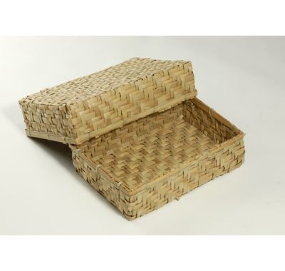 海草容器 KY-6H 180×120×50mm  いぐさ 希少品 手加工 菓子/弁当/ギフト箱