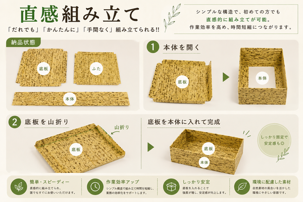 カンタン紙折箱｜弁当・寿司向け 上品な和風折詰｜PTEO-170-57 小