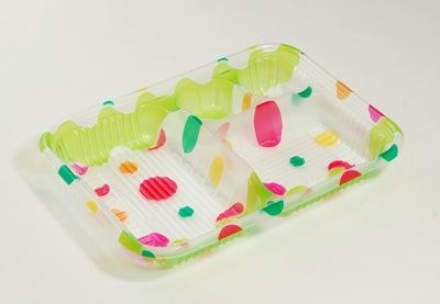 KEP-10 パプリカ透明フタ付 50枚パック  弁当 仕出し 北原産業
