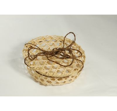 六つ目フタ付容器　BMY-3H　自然素材 持ち帰り 雑貨