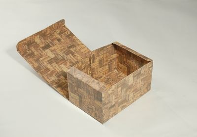 竹皮編柄 紙おにぎりBOX 　PTAY-130 アウトレット