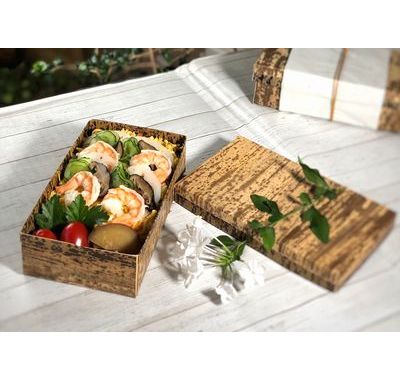 竹皮貼 ハイブリッド容器 MXH-7H  SDGs 寿司 弁当 ギフト