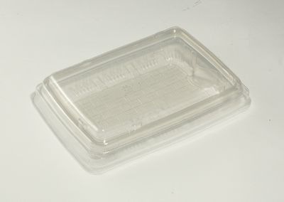 紙素材 エンボス 2段容器｜弁当・惣菜向け｜竹皮風デザイン｜竹皮紙 エコボックス 外かん合蓋 30個パック TEB-6-2DS