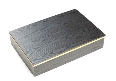 ワン折重 （黒焼杉）共ふた付 200個パック 90×60-J4-NFT