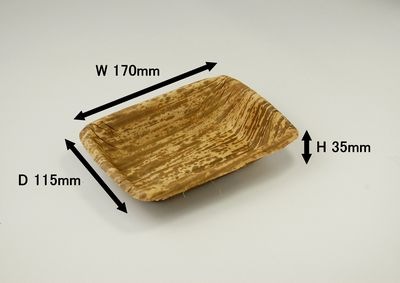 竹皮プレス容器 TPY-4H レンジ 冷凍 寿司 弁当 お菓子