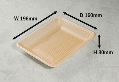 トレー CN20-16F 木曾内 100枚パック 196×160×30mm PSP 多岐用途 精肉/鮮魚/惣菜