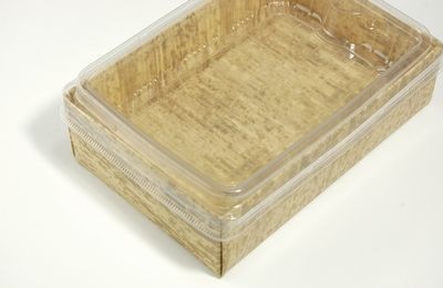竹皮紙 エコボックス 2段 TEB-6-2DS 外かん合蓋 60個パック 省スペース 寿司 弁当 お菓子