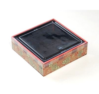 弁当・寿司向け｜発泡素材 折箱容器〈小梅柄〉｜軽量・保冷｜300個パック｜WSU-435