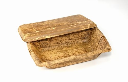 天然竹皮100％ 竹皮プレス容器｜寿司・弁当向け｜業務用 100個パック TPY-200H