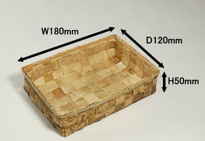 竹皮容器 TY-6H 180×120×50mm おしゃれ お菓子 雑貨 ギフト
