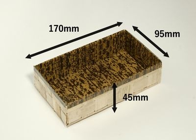 白竹皮 ハイブリッド容器 ｜テイクアウト・仕出し・和菓子・ギフト向け｜50個パック WAY-8H