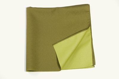 風呂敷　「両面無地」 オリーブ/利久　中巾