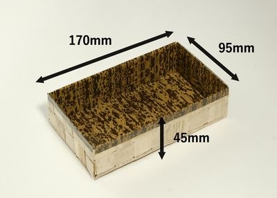 白竹皮 ハイブリッド容器 ｜テイクアウト・仕出し・和菓子・ギフト向け｜200個パック WAY-8H