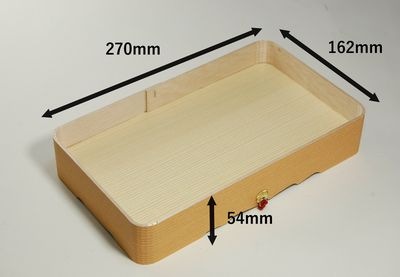 木製折箱 FO-90 80個パック　紅白房付き 弁当 惣菜 ギフト