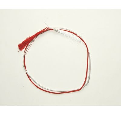 ゴム房 №5 赤白 A二重(中) 36cm　100本パック