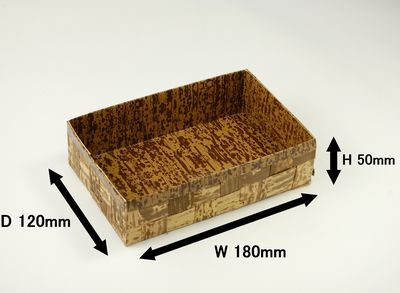 竹皮ハイブリッドBOX |テイクアウト・デリ用 ナチュラル素材| 高ふた付 50個パック TXHB-6TT 