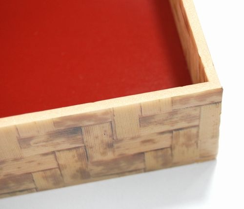 竹皮プラ 折箱 POA-7H 印象的 お菓子 弁当 ギフト