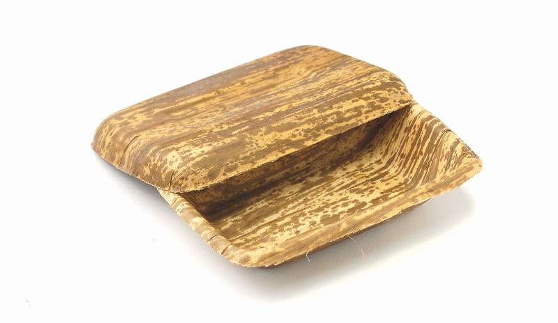 天然竹皮100％ 竹皮プレス容器｜おにぎり・精肉向け｜業務用 100個パック TPY-4H