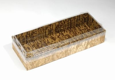 竹皮貼 ハイブリッドBOX |和スイーツ・上生菓子・和風パック| ふた付 40個パック MXHB－4H 