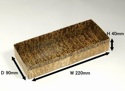 竹皮貼 ハイブリッドBOX |和スイーツ・上生菓子・和風パック| ふた付 40個パック MXHB－4H 