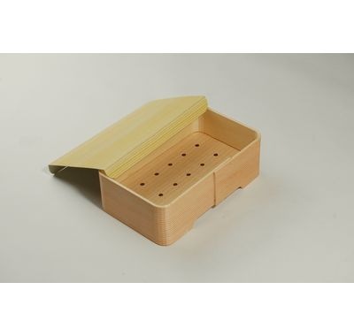 セイロ蒸し容器 EKS-160H-O 木 穴あき 弁当/惣菜/おこわ *在庫限り