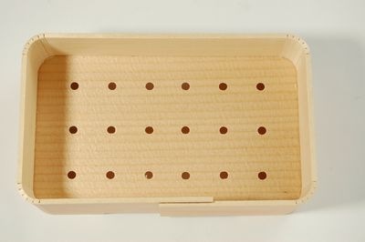 セイロ蒸し容器 EKS-160H-O 木 穴あき 弁当/惣菜/おこわ *在庫限り