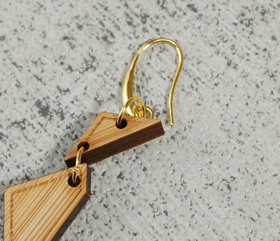 バンブー ピアスB triangle