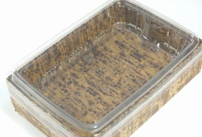 竹皮プレス 貼ハイブリッド容器 2段｜弁当・うなぎ・寿司・惣菜用｜60個パック TPM-6H-2D 