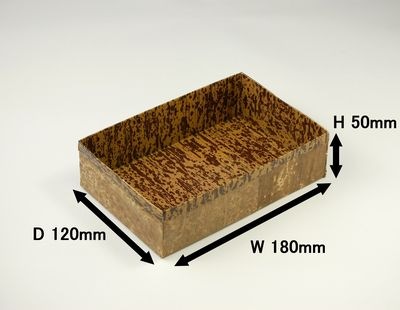 竹皮プレス 貼ハイブリッド容器 2段｜弁当・うなぎ・寿司・惣菜用｜60個パック TPM-6H-2D 
