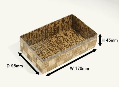 竹皮編 ハイブリッド容器 TXH-8H 200個パック 手作り感 弁当 精肉 惣菜