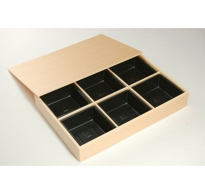 松花堂 折箱 仕切り付き WV-290 20個パック イベント 仕出し 会席