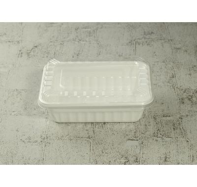 弁当容器 CFランチBOX-2　ふた付 50枚パック 189×131×56mm CF 清潔感 弁当/丼もの