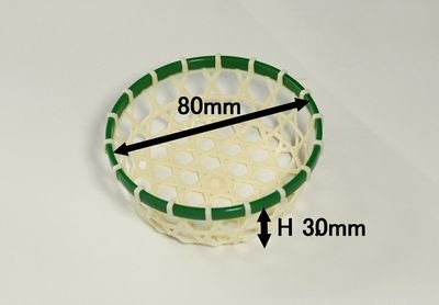 プラ六つ目カップ　PC-80G　緑 50パック　φ80×30mm　PP 安心感 使いやすい 弁当/菓子