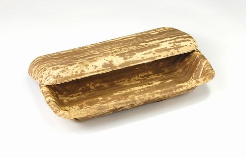 天然竹皮100％ 竹皮プレス容器｜押し寿司・和菓子向け｜業務用 100個パック TPY-5H