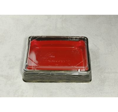 弁当容器 BFハカマ集膳 ふた付 50枚パック 183×152×37mm BF レンジ対応 弁当/丼もの