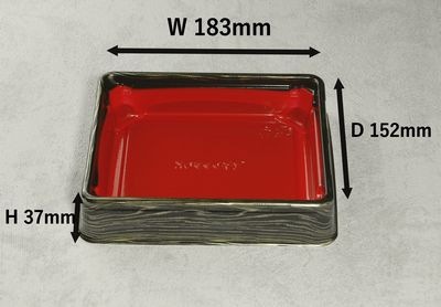 弁当容器 BFハカマ集膳 ふた付 50枚パック 183×152×37mm BF レンジ対応 弁当/丼もの