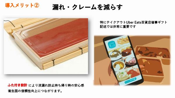 プラスダレ容器 PSY-132B/B ふた付 素材感 菓子 土産 ギフト
