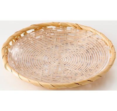 やたら編みプレートセット-L 93302L 器 竹 