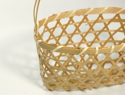 青竹手提げかごGSK-150　10個セット　【アウトレット】 *発送までに数日かかります