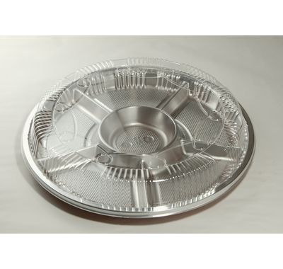 オードブル Z-67 デラックスセット ふた付 10枚パック φ380×32mm BFO ケータリング/盛り合わせ