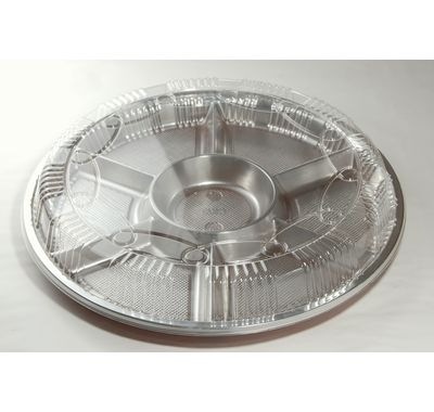 オードブル Z-68 デラックスセット ふた付 10枚パック φ440×36mm BFO ケータリング/盛り合わせ