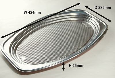 オードブル Z-508 デラックス 本体 20枚パック 434×285×25mm BFO ケータリング/盛り合わせ