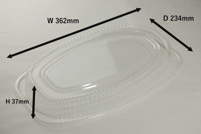 オードブル Z-507 透明蓋 20枚パック 362×234×37mm OPS ケータリング/盛り合わせ