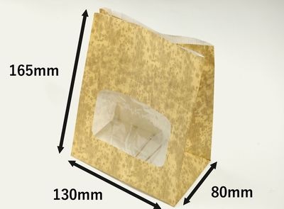 竹皮柄 惣菜袋 FLB-165 500枚パック 持ち帰り 惣菜 お菓子（ルックバッグ№4S竹皮）