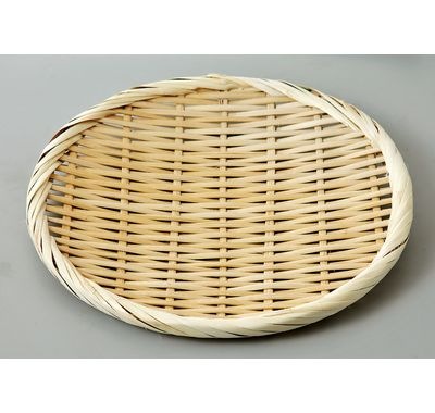 丸盆ザル並 6寸 15097G 器 竹 ザル そば 天ぷら 