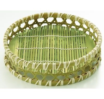 青六ツ目高台ミス付 小 21356S 器 竹 ザル そば 天ぷら 