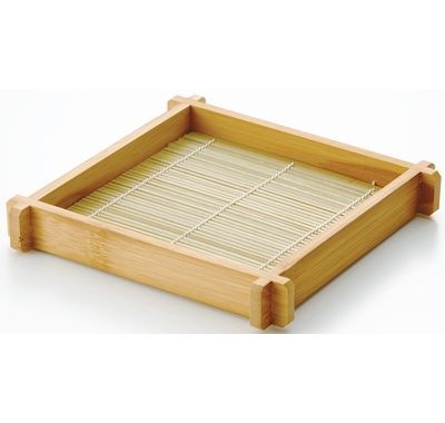 ススそば盛 27mm スタッキング型 19423 器 竹 ザル そば 天ぷら 