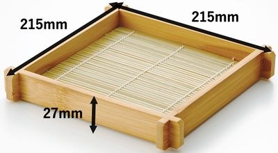ススそば盛 27mm スタッキング型 19423 器 竹 ザル そば 天ぷら 