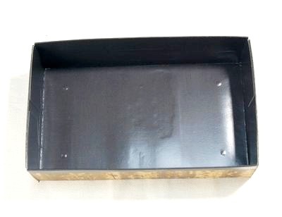 竹皮貼 ハイブリッド容器 裏黒｜寿司・弁当・惣菜・海鮮丼用｜50個パック MXH-7H-BK