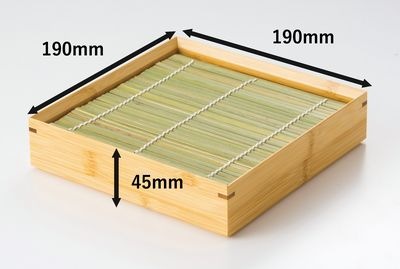 炭化麺皿 正角 19477 器 竹 ザル そば 天ぷら 